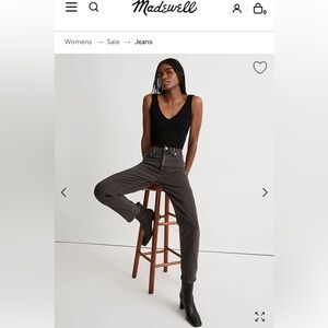 Madewell Perfect Vintage Jean in Lunar Wash size 27p